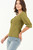 Blusa manga 3/4 Escote con bobito doblado