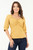Blusa manga 3/4 Escote con bobito doblado