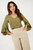 Blusa Manga 3/4 Seda Bali Forrada