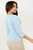 Blusa Blusa manga 3/4 Seda Sophia con Nudo