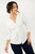 Blusa Blusa manga 3/4 Seda Sophia con Nudo