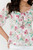 Blusa Manga 3/4 Gasa Estampada con Lazo