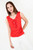 Polo Licra Spandex Escote V con Ruffle