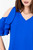 Blusa Gasa Crepé Escote V con Ruffle
