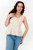 Blusa sin Mangas con Ruffle y Peplum
