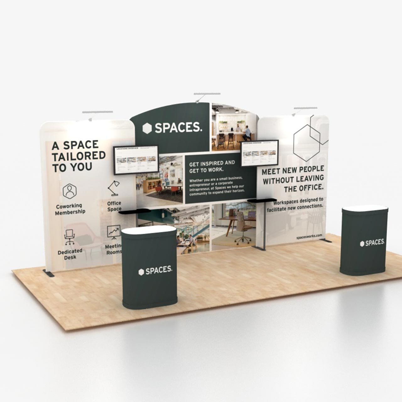 WT Modular 20 FT B1D5B1 Booth Kit