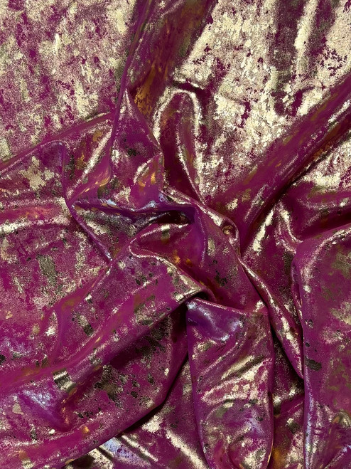 Metallic Cow Print Hide