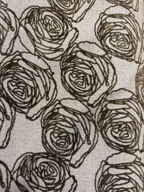Roses Chenille – Brown/Beige