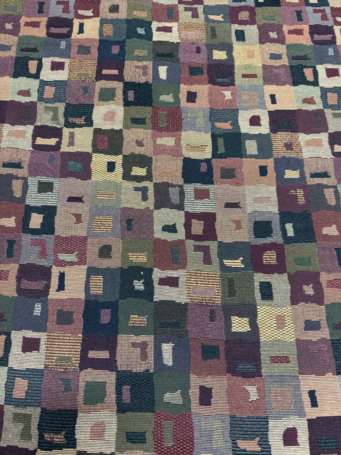 Modern Tapestry – Navy/Burgundy/Olive