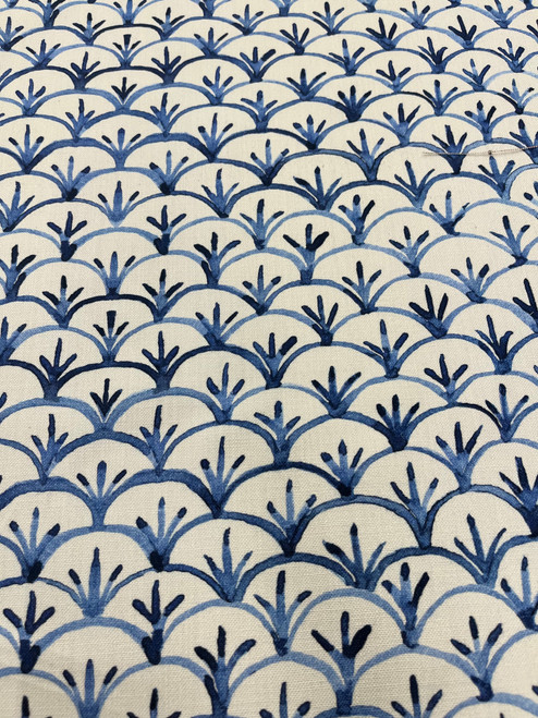 Springfield Cotton Print - Ivory/Navy