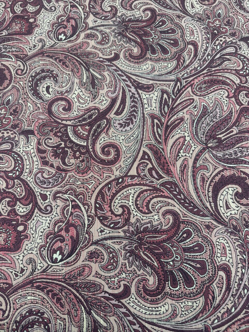 Rosewood Paisley Tapestry – Wine/Dusty Pink