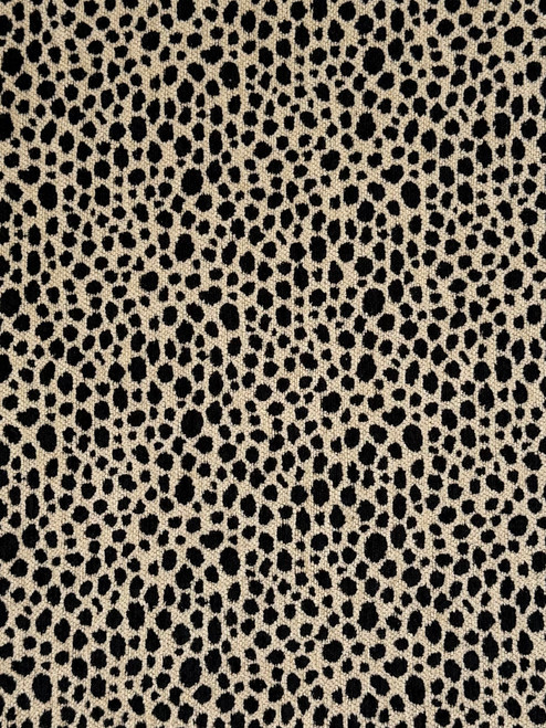 Leopard Chenille - Cream/Black
