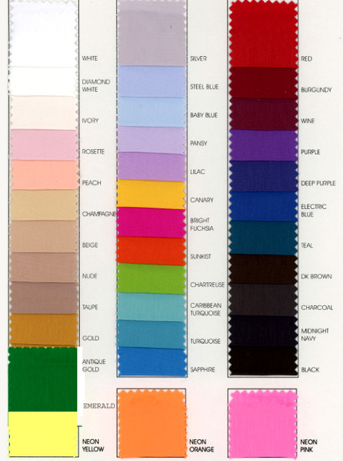 Poly Crepe de Chine Color Card