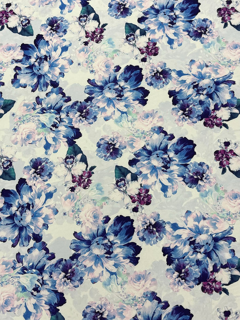 Snow Plants Charmeuse Print