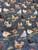 Chickens Tapestry - Blue/Tan/Sage