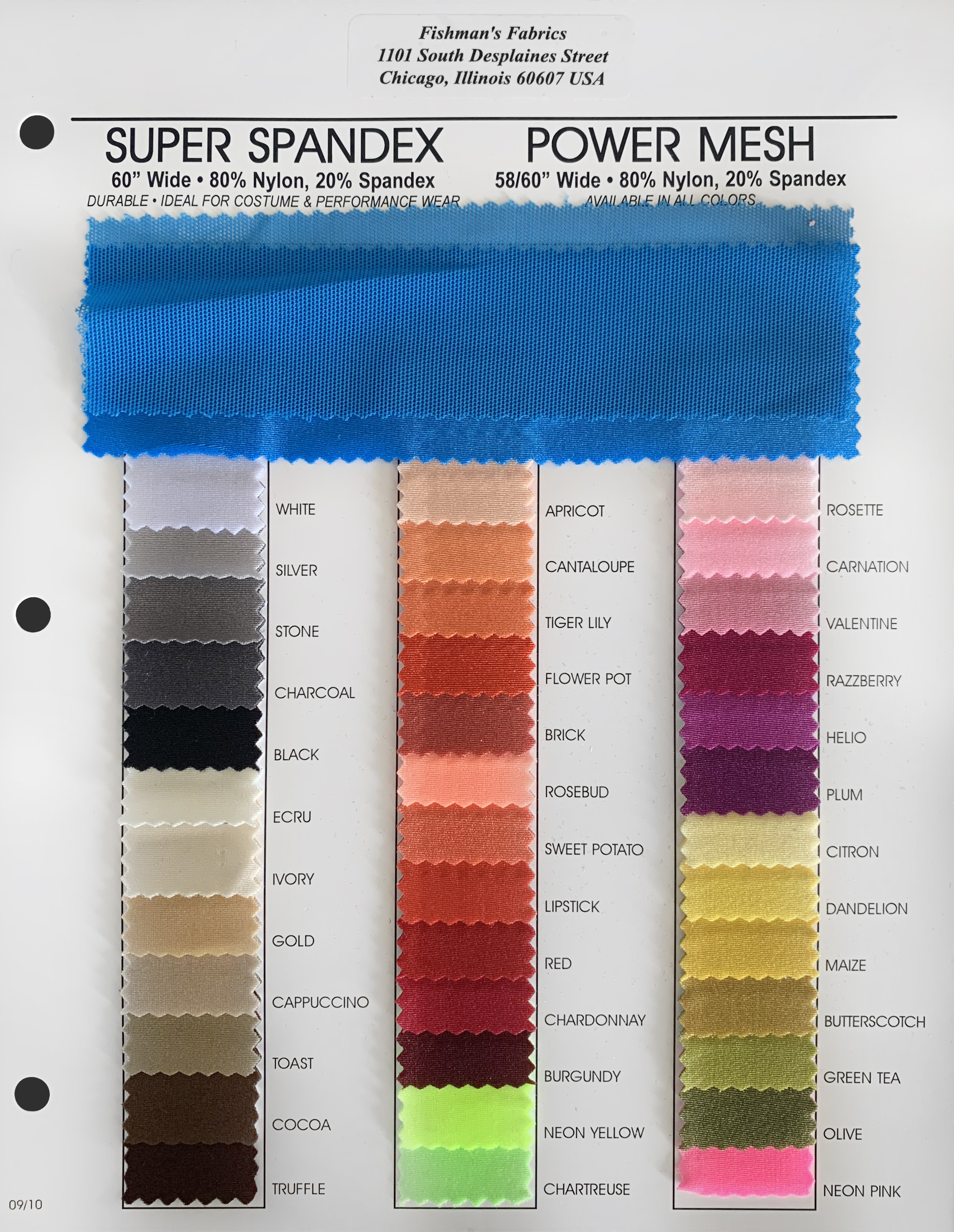 Super Spandex (39 colors) - Fishman's Fabrics