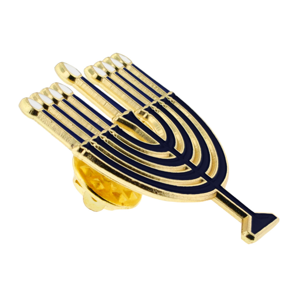 Hanukkah Menorah Lapel Pin | PinMart