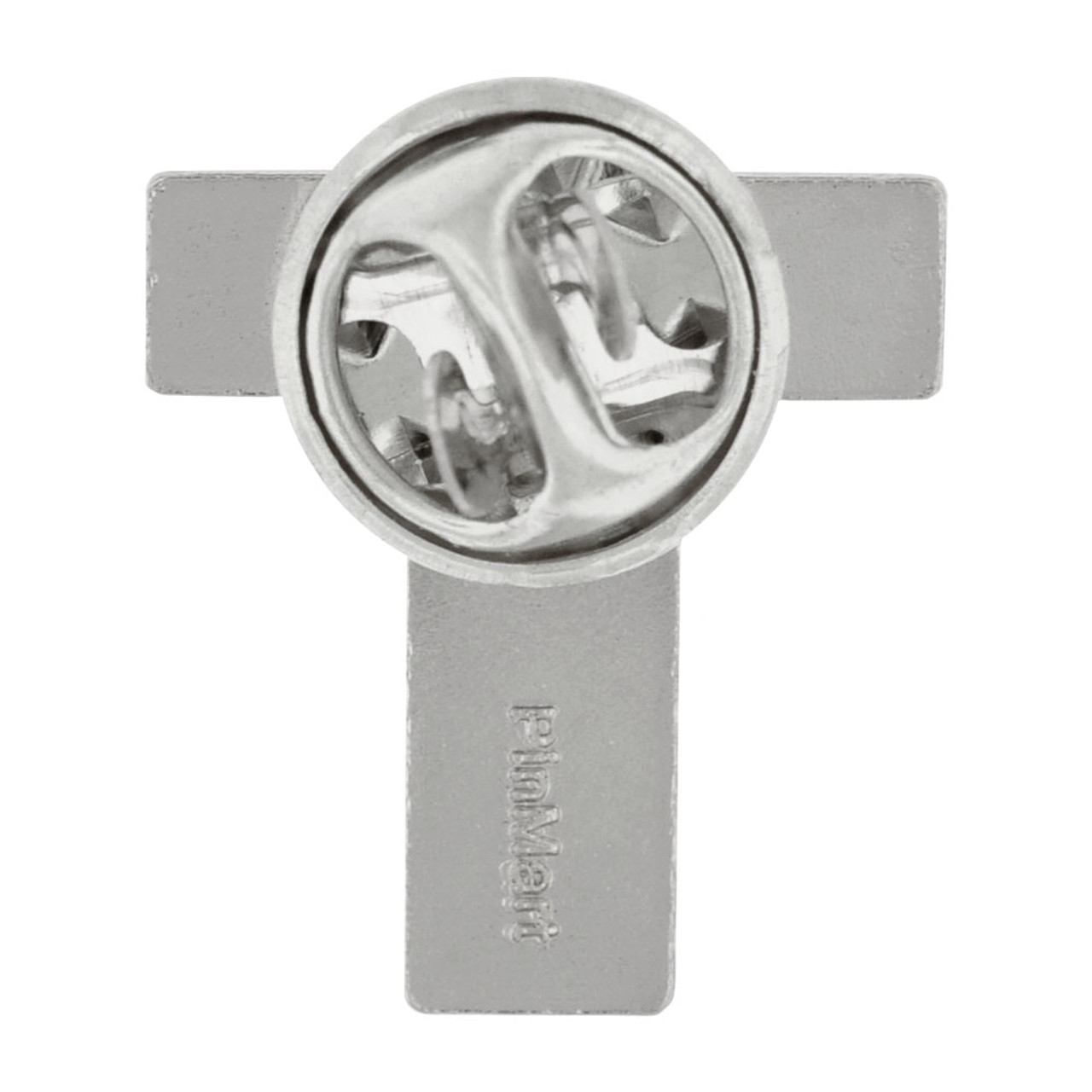 Silver T Pin | Silver | Initial Pins by PinMart