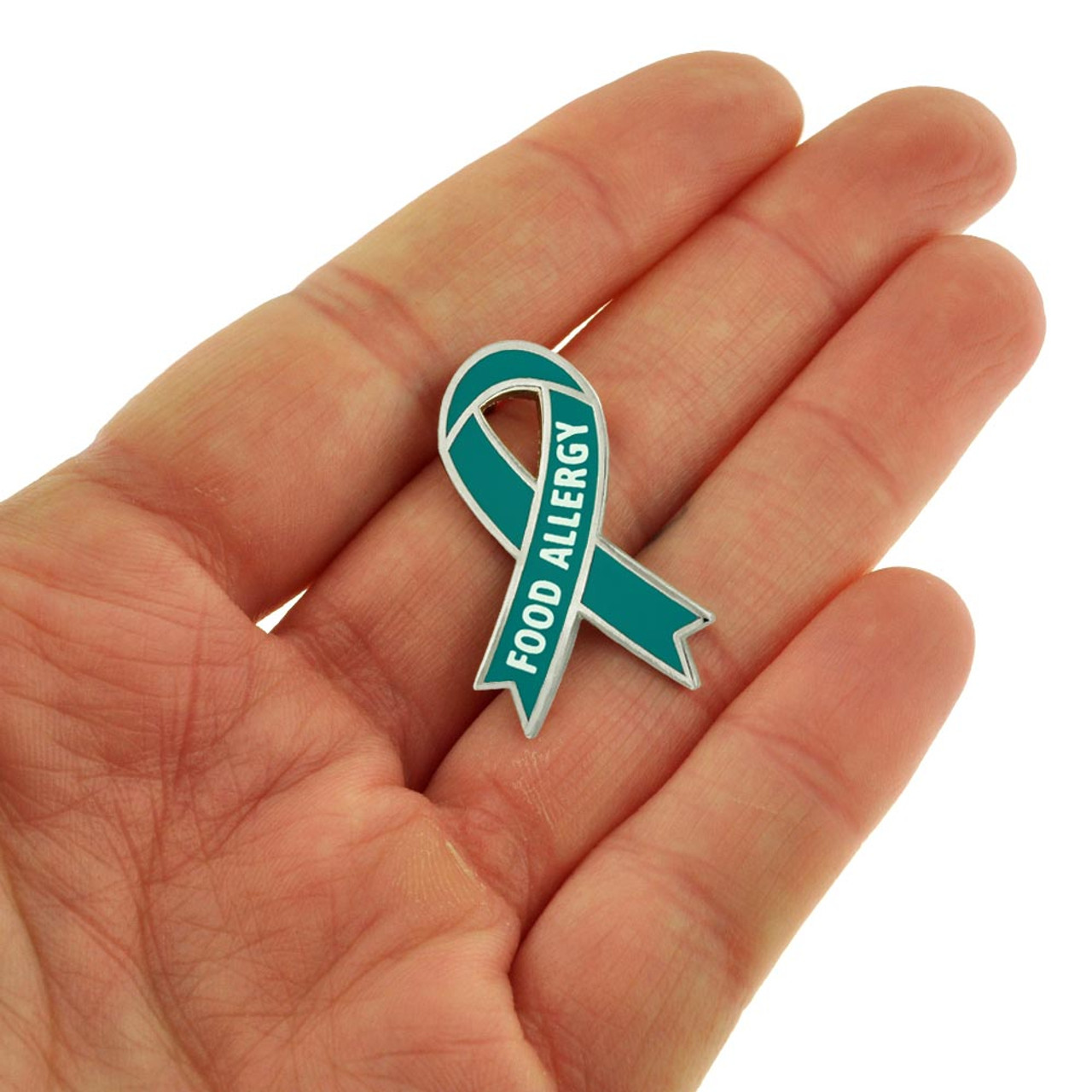 Walking Light Blue Ribbon Pin - Bogo | Light Blue | Diabetes Awareness Pins by PinMart