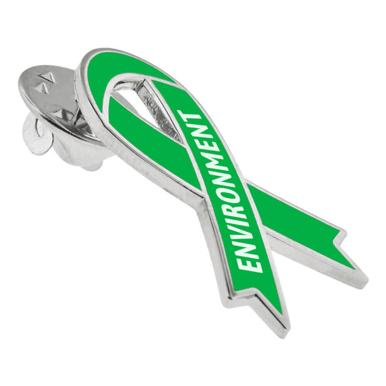 Green Ribbon Pin | Green | Mental Health Awareness Pins by PinMart