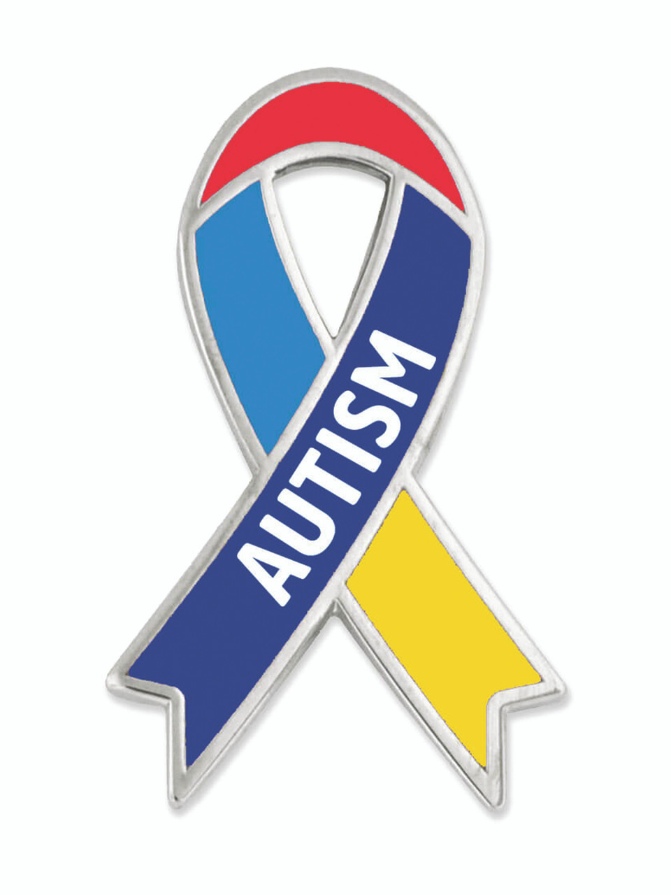 Awareness Ribbon Pin - Autism | Multi Color | Ribbons by PinMart
