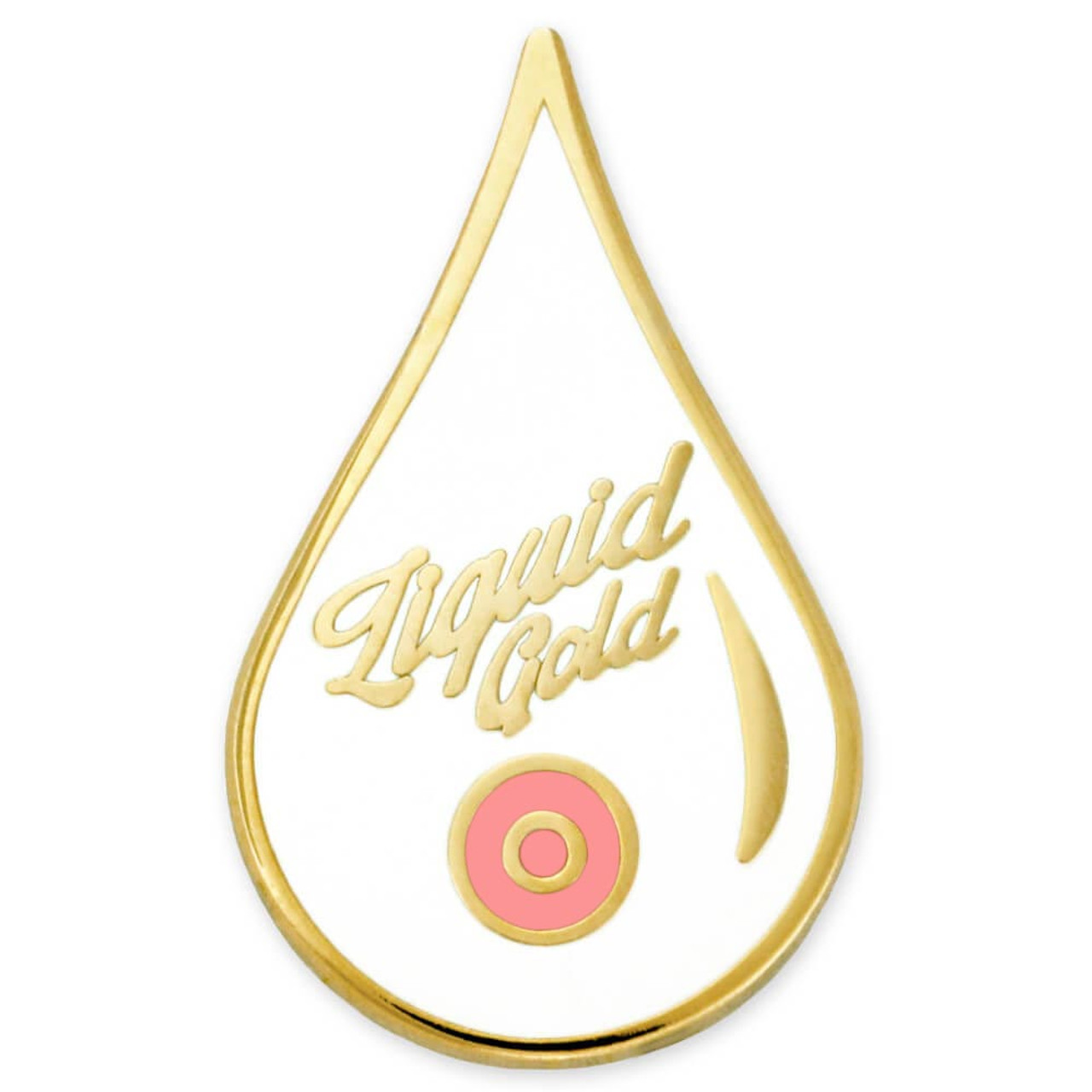 Liquid Gold Lapel Pin | Gold | Nursing Pins by PinMart