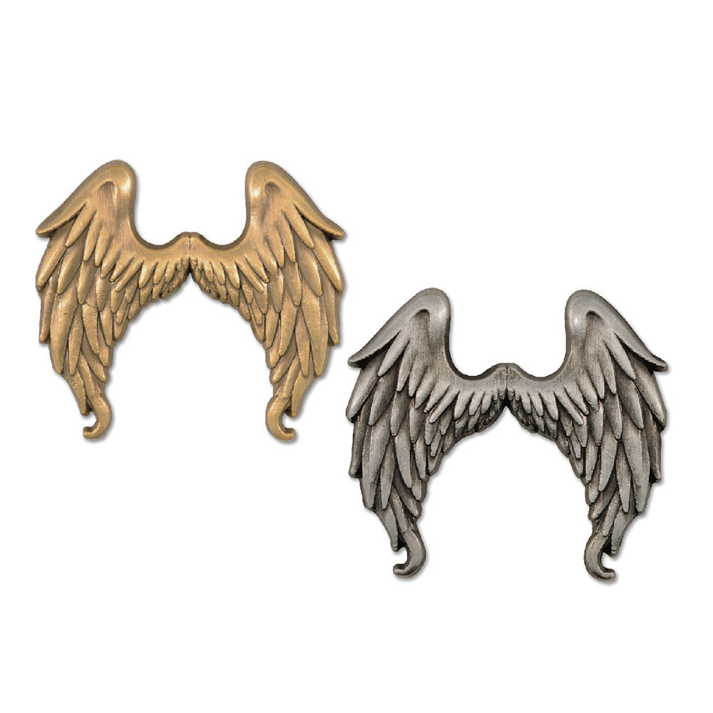 masu ピン　エンジェル Antiqued Angel Wings Pin | PinMart