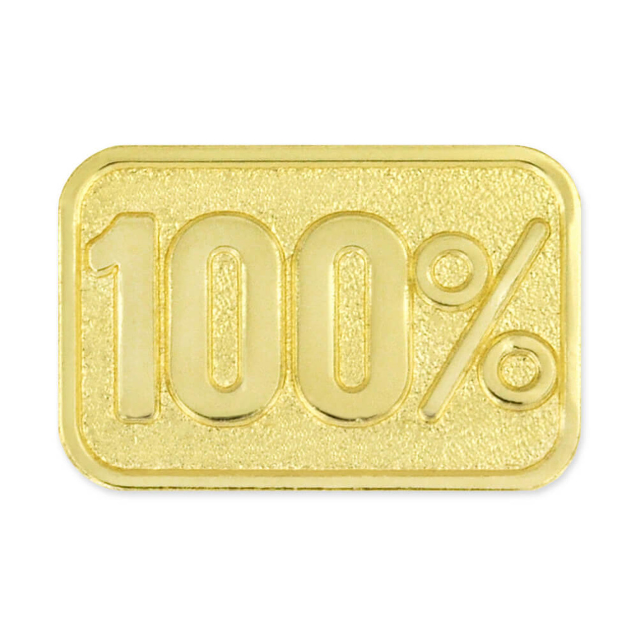 PrintGlobe 100 Custom Round Magnetic Lapel Pins - Gold
