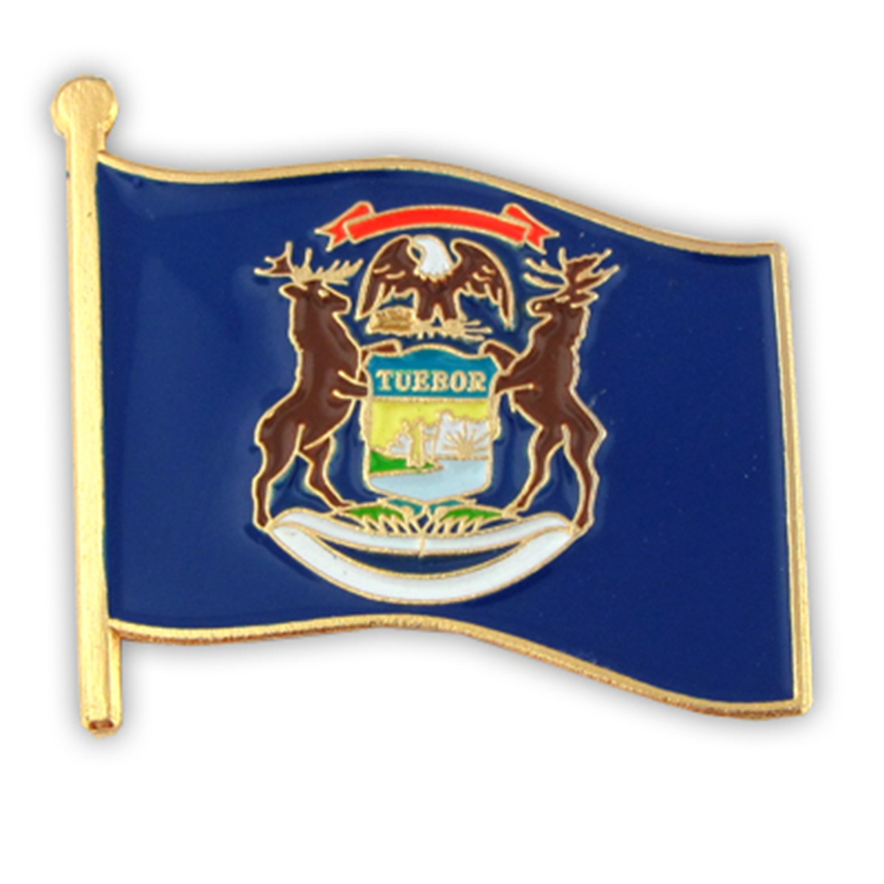 Michigan State Flag Pin