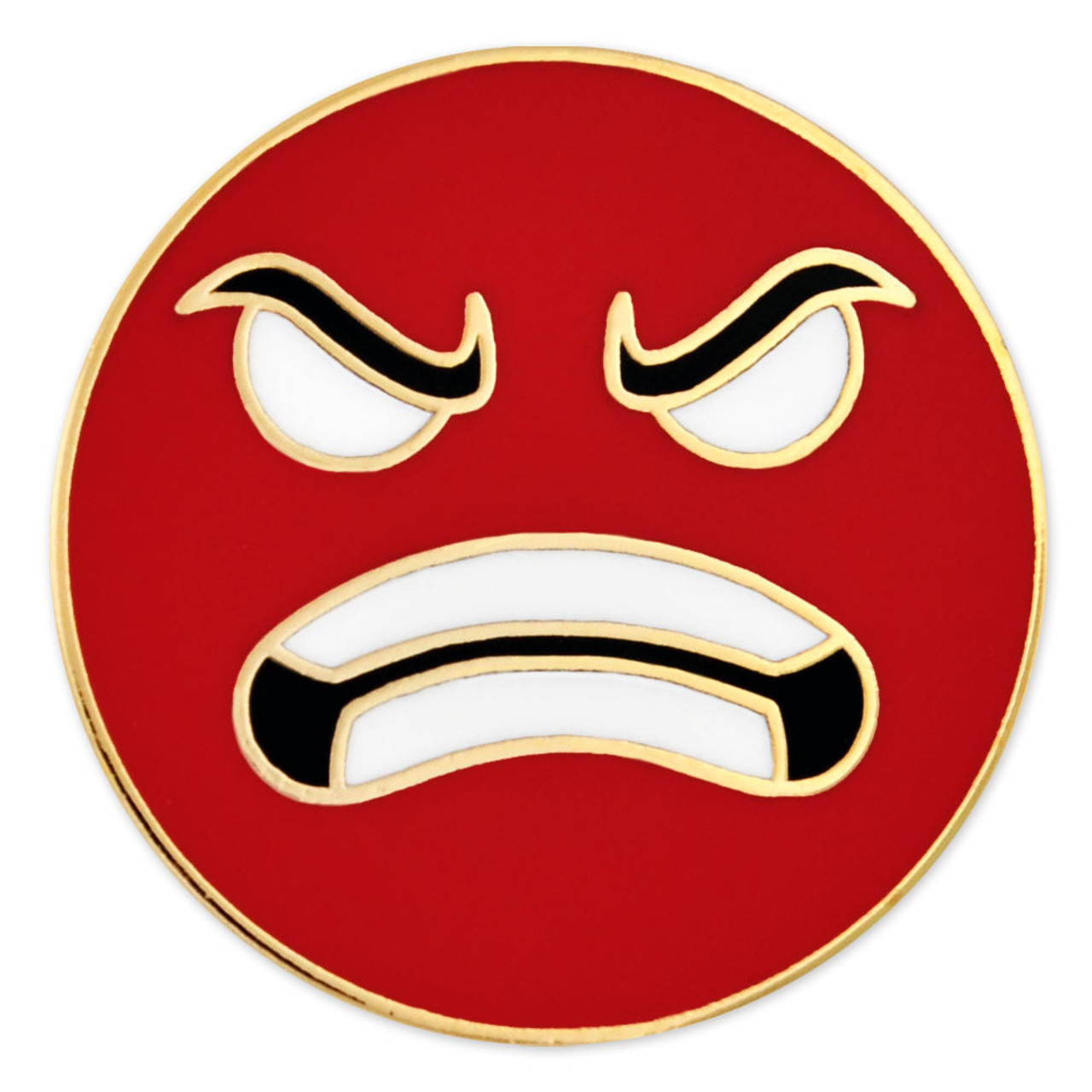 red angry face emoticon