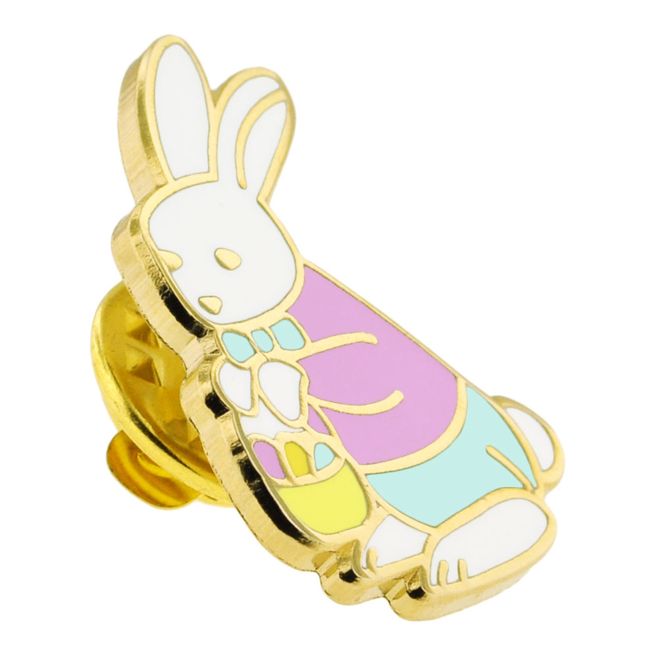Beebeecraft 10pcs/box 2 Colors Easter Bunny Charms 18K Gold & Platinum Plated Brass Rabbit with Cubic Zirconia Pandent Chinese New