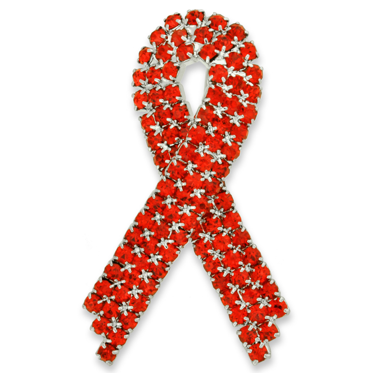 Thin Red Line Awareness Ribbon Pin | Red | First Responder Pins by PinMart