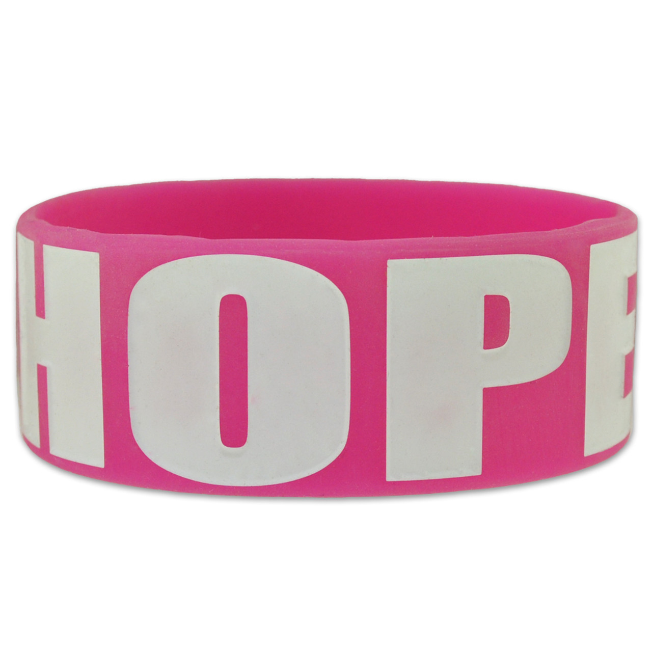 Cable Pink Rubber Bracelet, 6mm