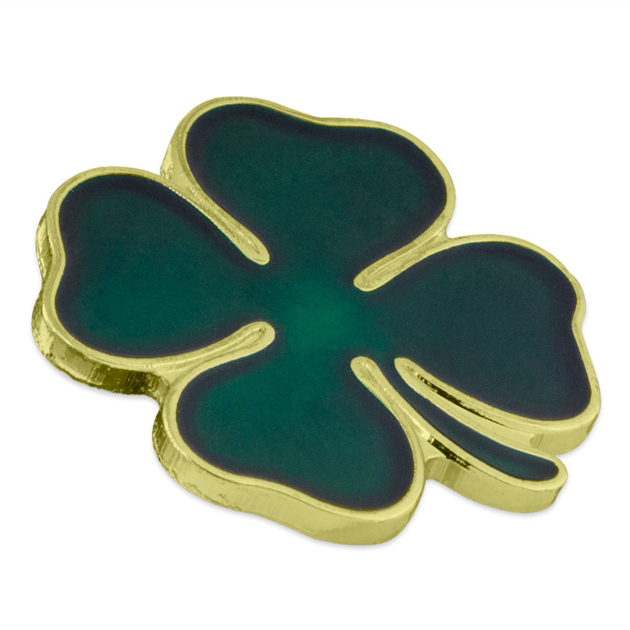 Green Four Leaf Clover Pin | PinMart