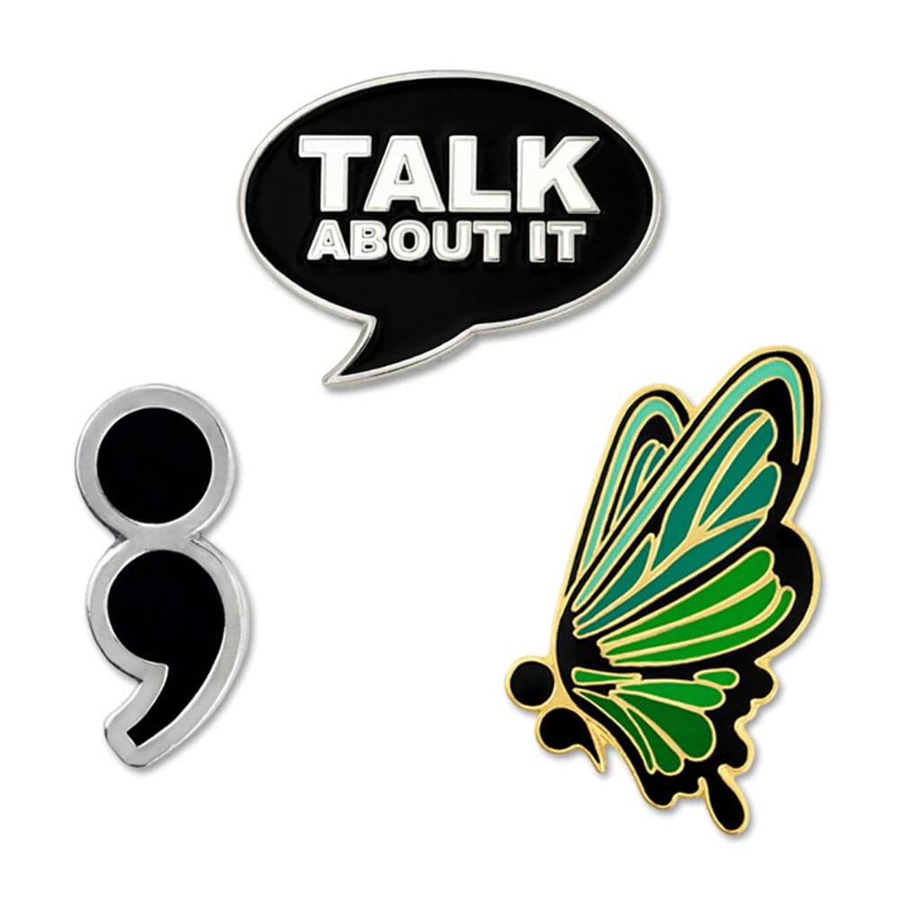 Green Ribbon Pin | Green | Mental Health Awareness Pins by PinMart