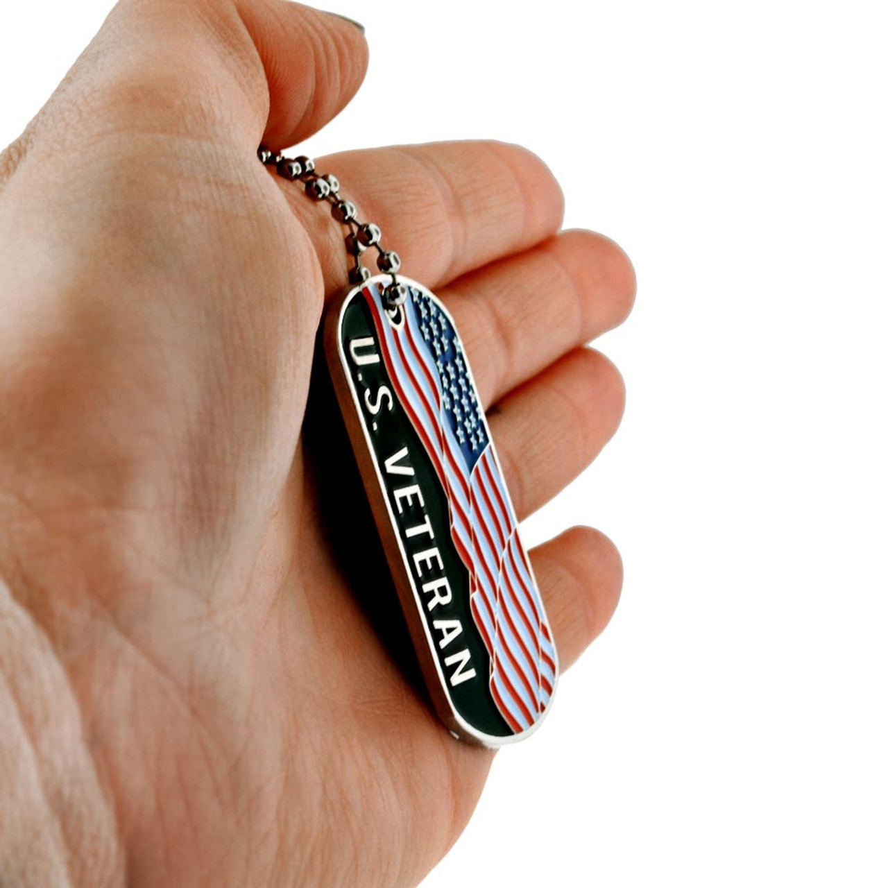 American Veteran Dog Tag - Engravable | PinMart