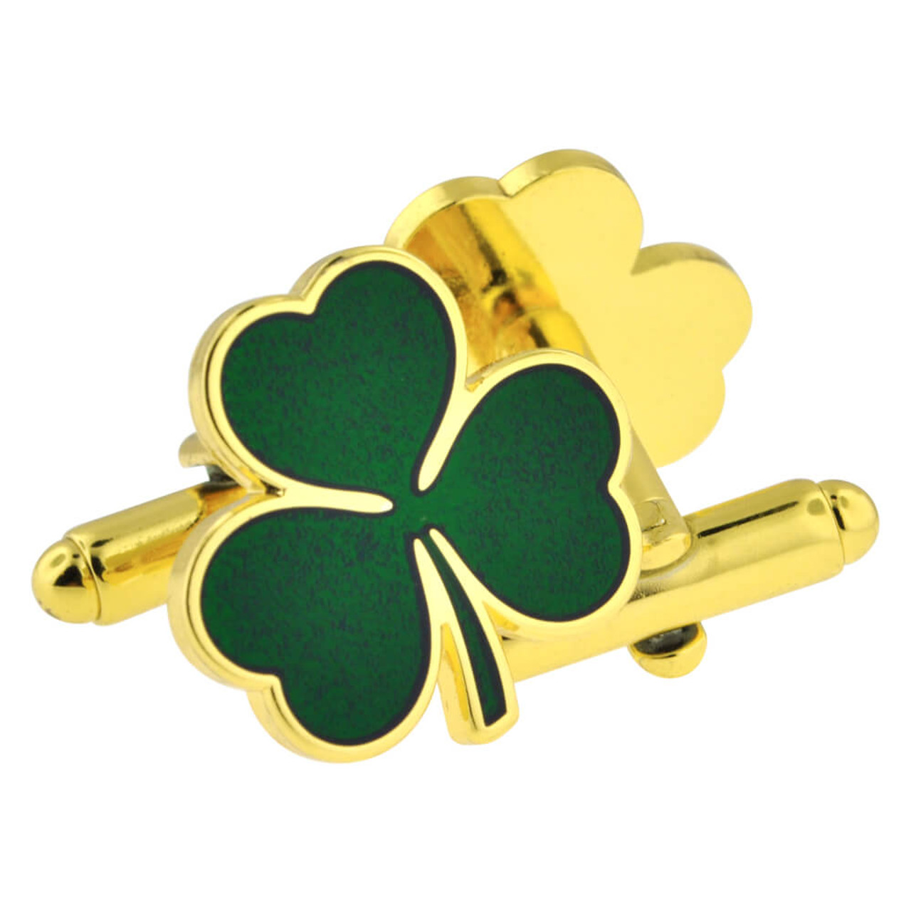 Shamrock Clover Cufflink Set | PinMart