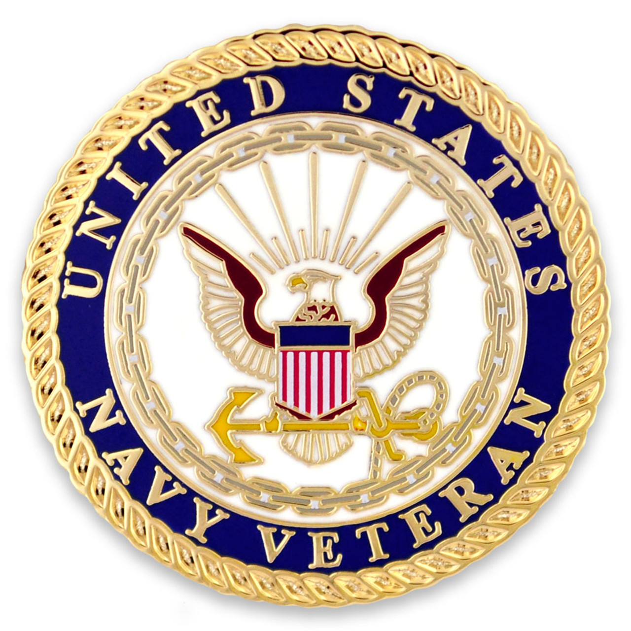 Officially Licensed U.S. Navy Veteran Cloisonné Pin - PinMart