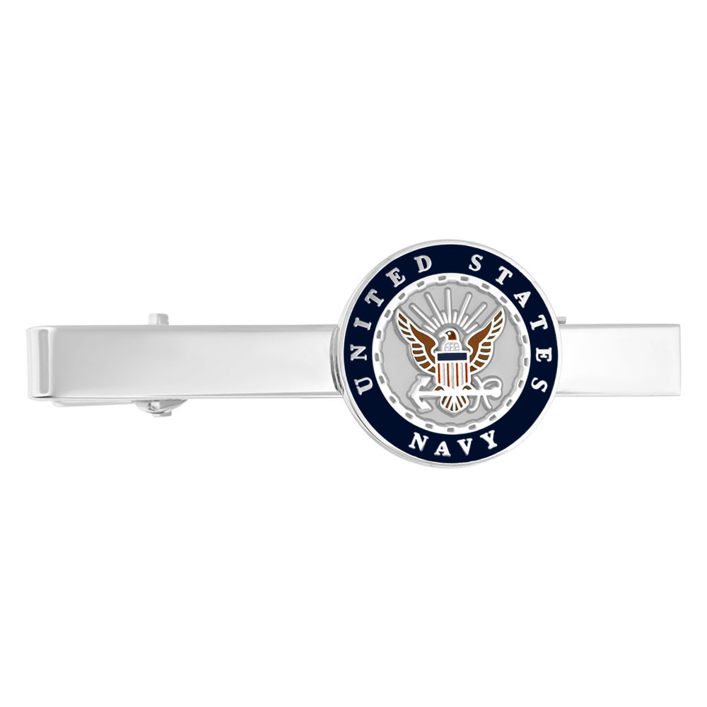 Officially Licensed Engravable U.S. Navy Tie Clip | PinMart
