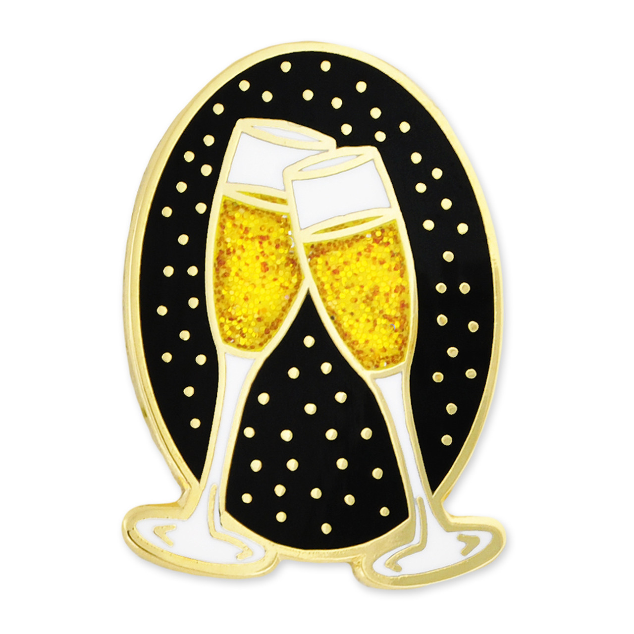 Champagne Toast Pin | Multi Color | Pins by PinMart
