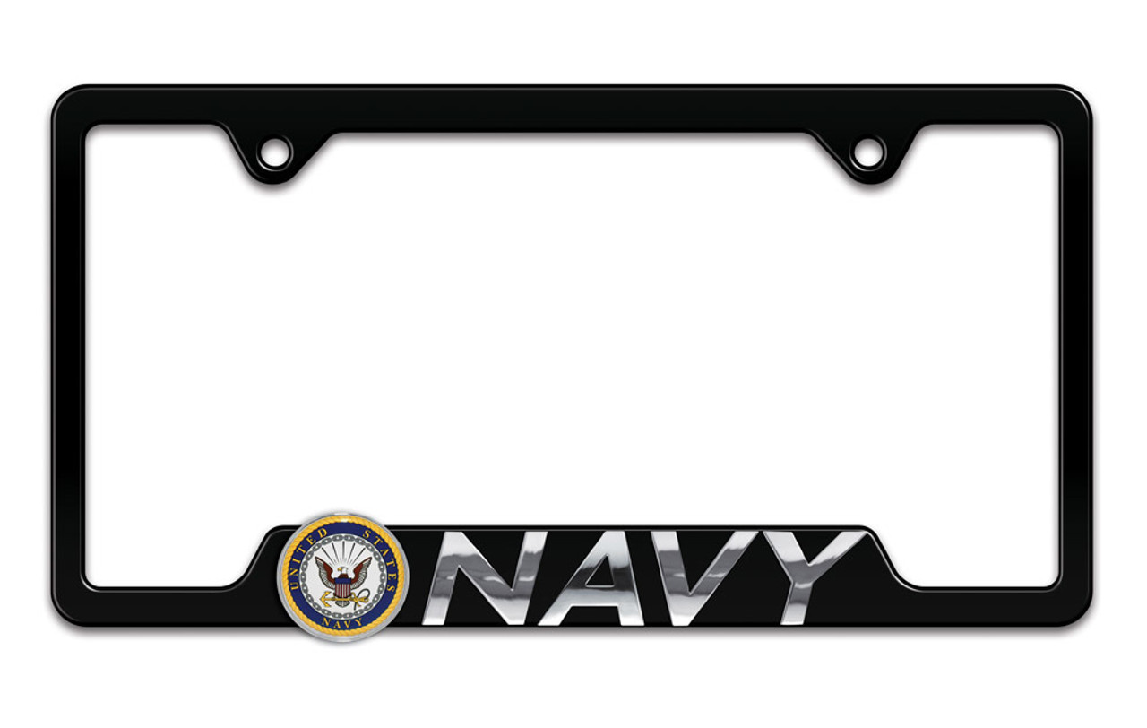 Officially Licensed US Navy 3D License Plate Frame | PinMart