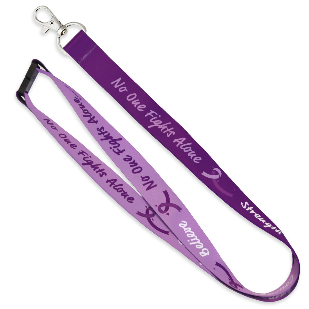Purple Awareness Ribbon Lanyard - PinMart