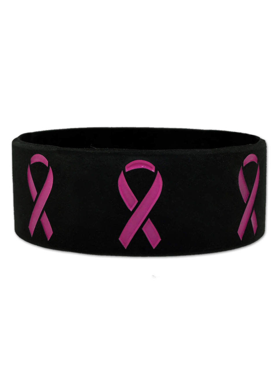 Breast Cancer Awareness Bracelet  Pink Ribbon Funk Cancer  Happy Kisses