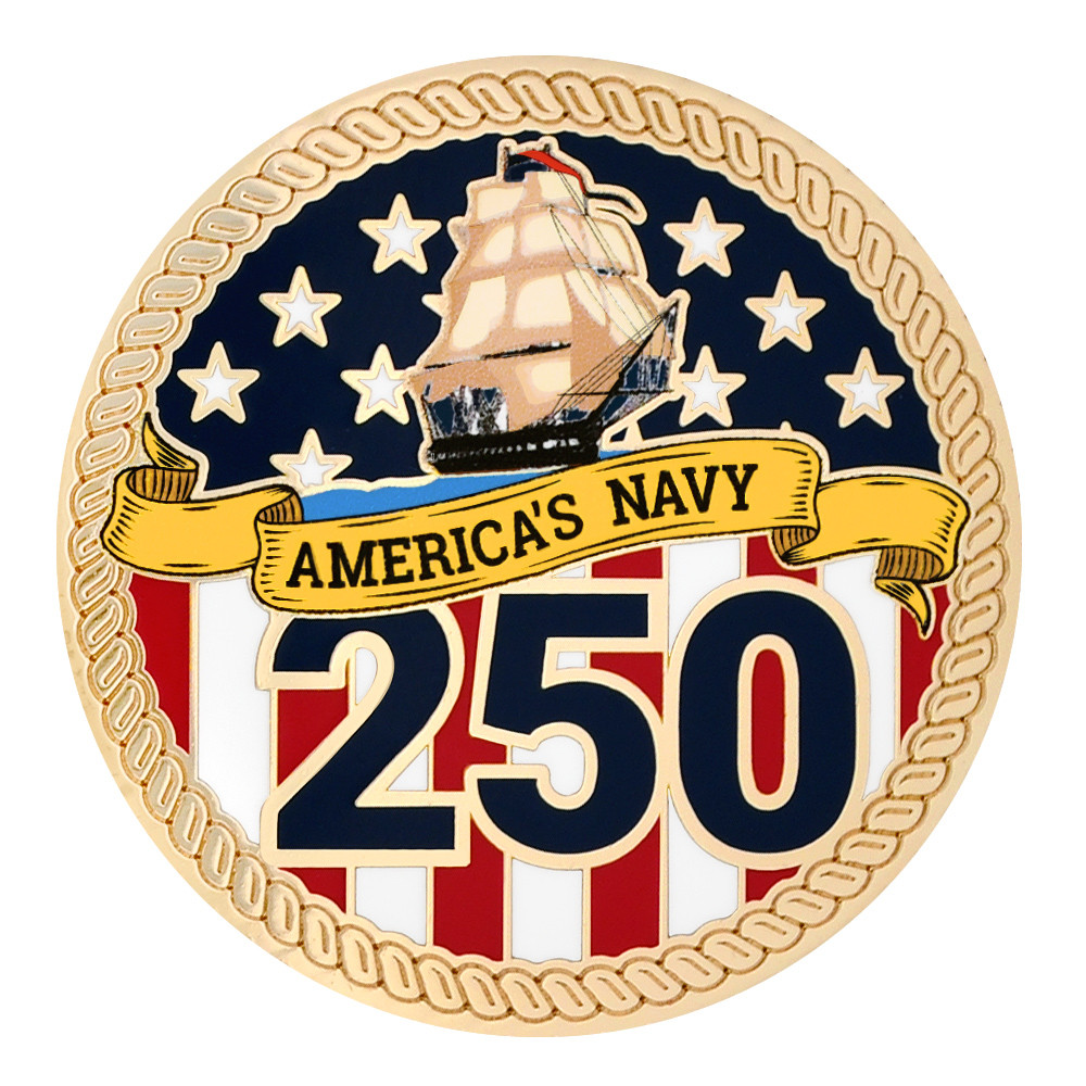 Officially Licensed U.S. Navy 250 Year Pin | PinMart