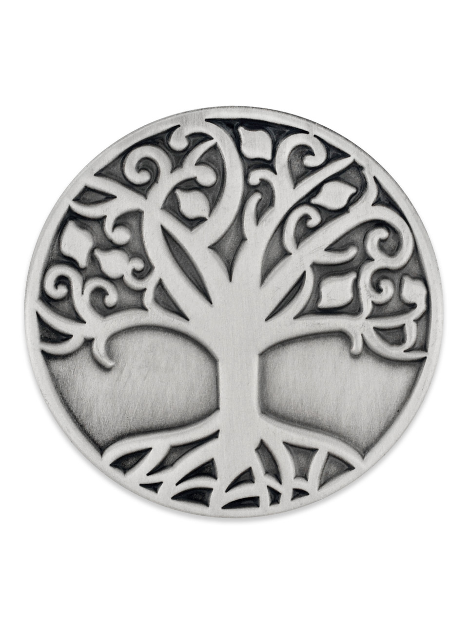 Tree Of Life Pin Silver Pinmart 7954