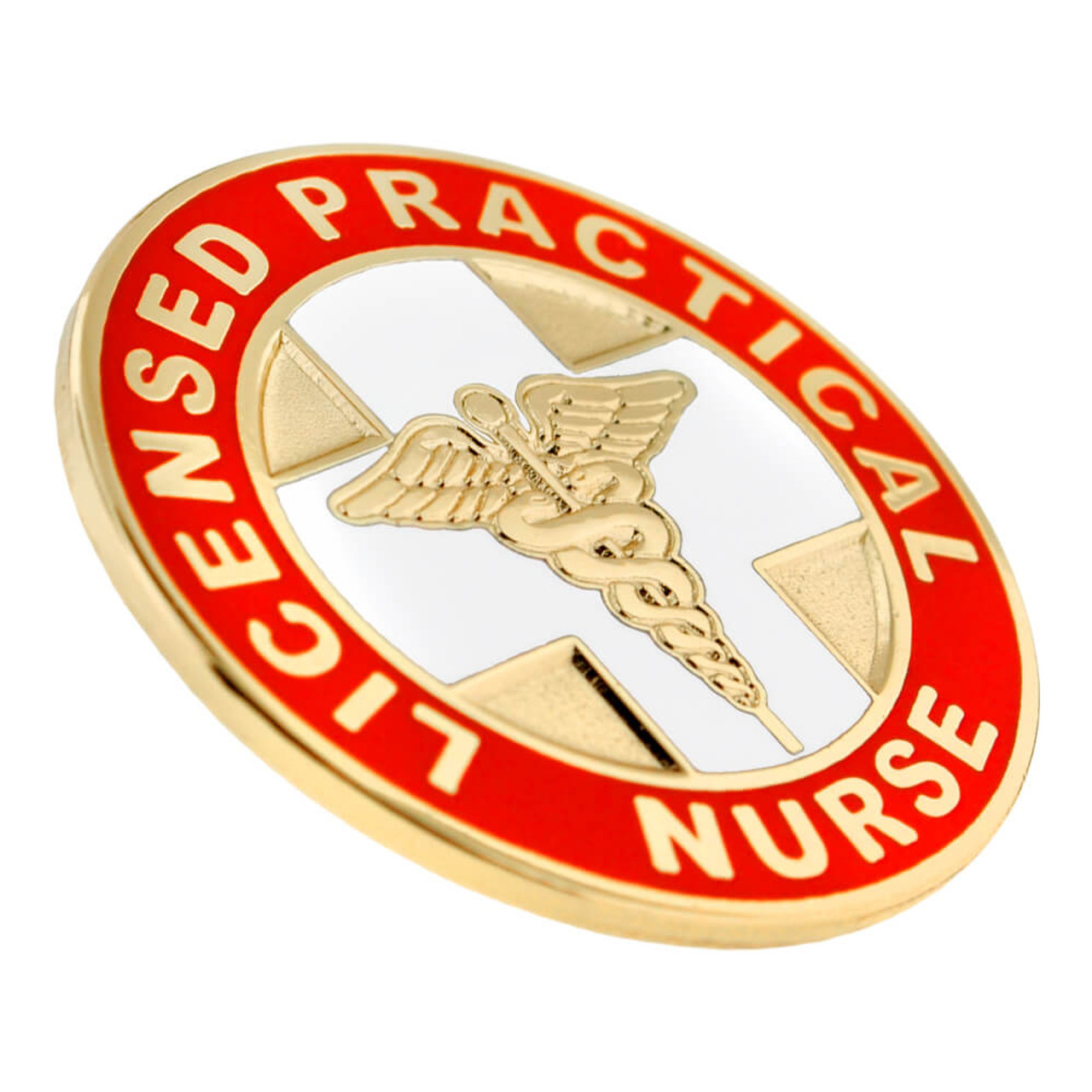 LPN or LVN Licensed Practical Vocational Nurse ID Retractable Badge Reel LPN - Purple / Swivel Gator