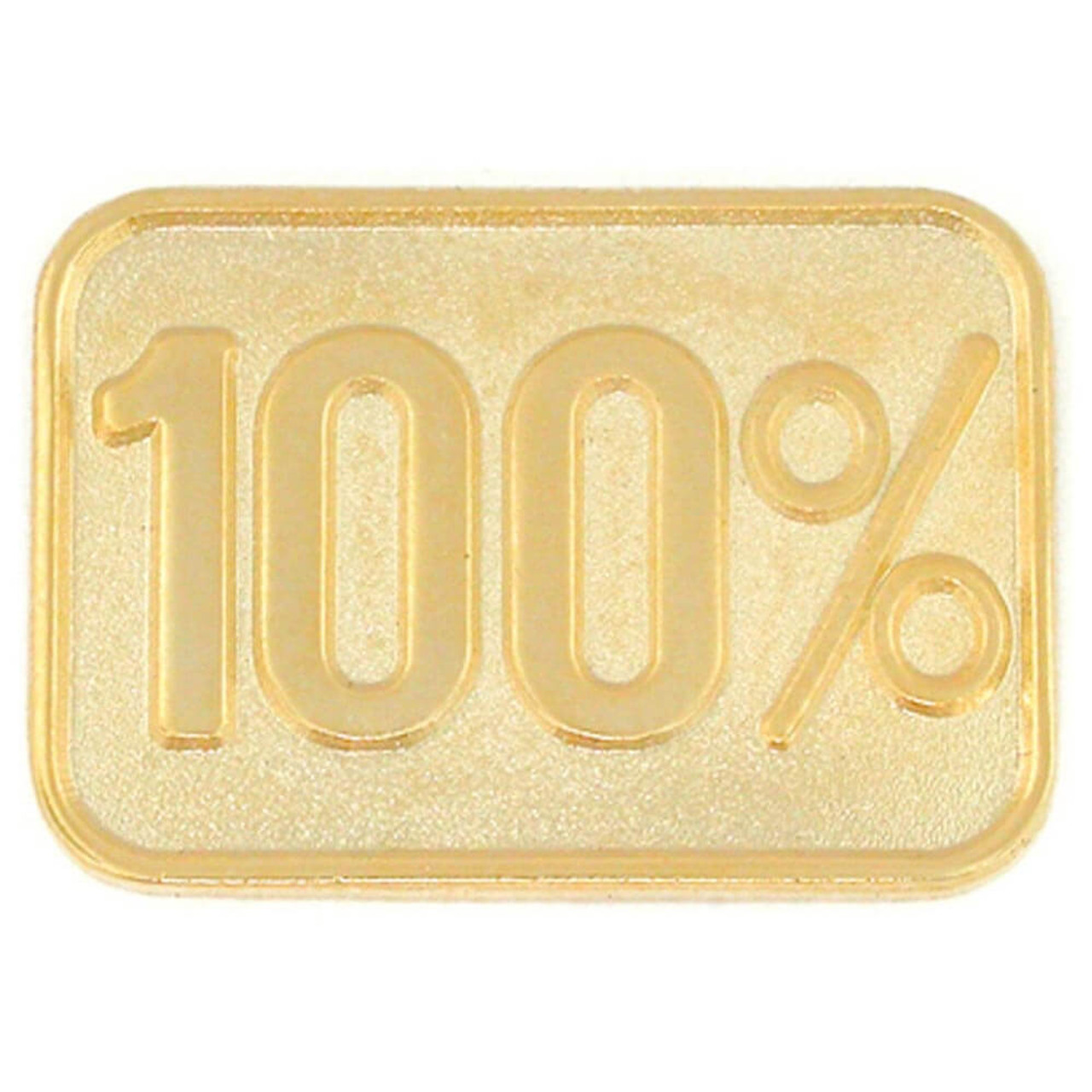 PrintGlobe 100 Custom Round Magnetic Lapel Pins - Gold
