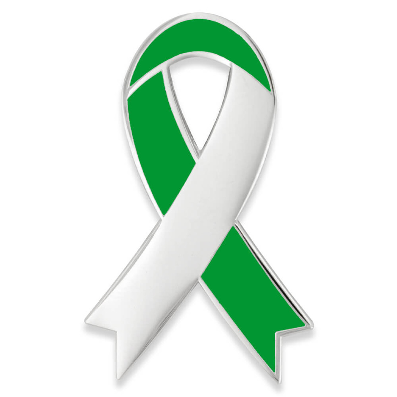 Blue and Green Awareness Ribbons | Lapel Pins