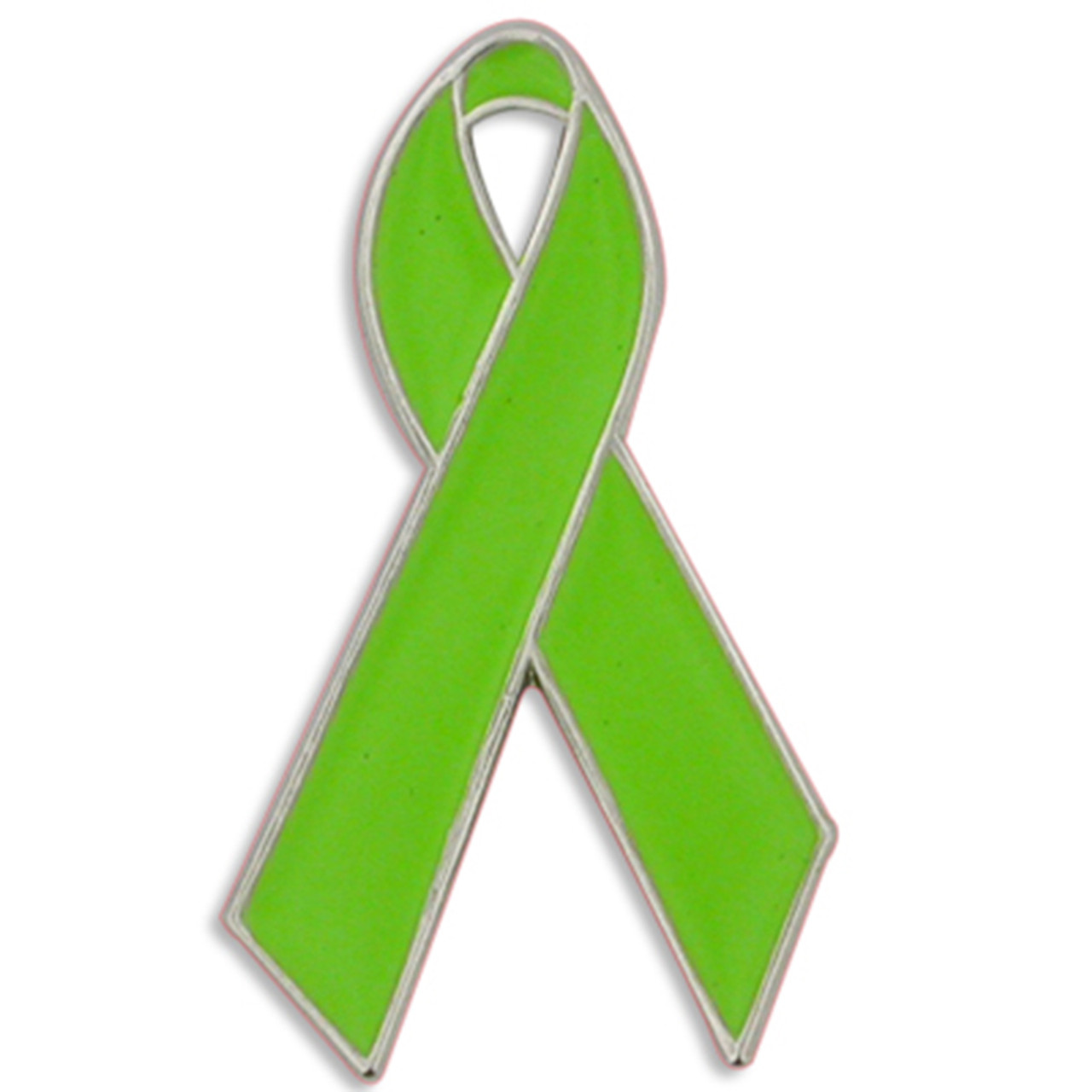 White Ribbon Pin | White | Cancer Awareness Pins by PinMart