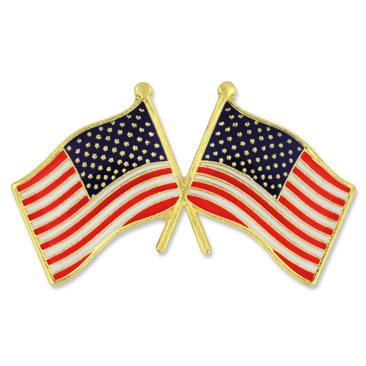 US/France Double Lapel Pin - The Flag Shop